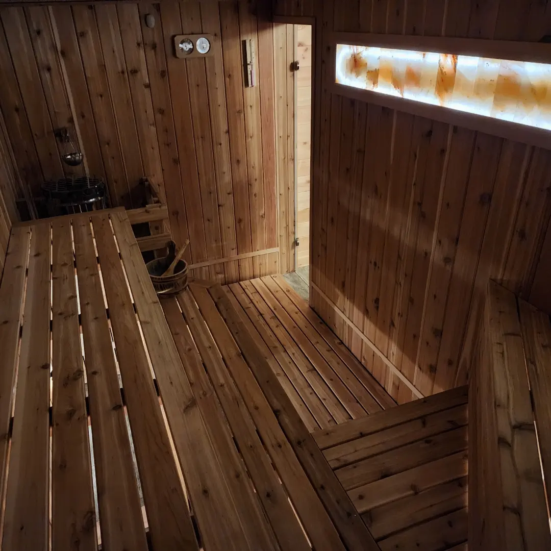 Outdoor Sauna with Front Porch